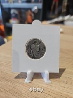 France Louis XV 1/10 Ecu 1716 Very Rare With Variety Three Crowns, silver