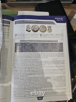 France Louis XV 1/10 Ecu 1716 Very Rare With Variety Three Crowns, silver