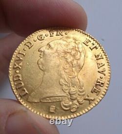 France. Royal Currency. Very Rare Double Gold Louis. 1787 K. 15,26 Gr. 28 MM