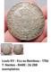 France / Royal Mint / Very Rare Collection &Eacute;cu 1756 T Louis Xv In Silver