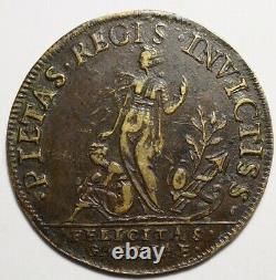 Francois II Very Rare Jeton Of 1560 (with Busts François II And Marie Stuart)