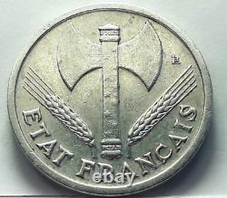 French State 1 Franc Bazor 1943 Heavy 1.6 g VERY RARE. VERY GOOD CONDITION