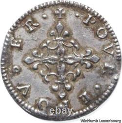 G2686 Very Rare Denier Tournois to Marry Charles IX 1560-1574 Silver