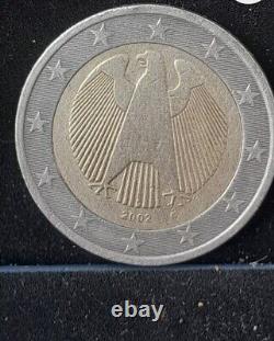 German 2 euro coin 2002 Federal Eagle very rare