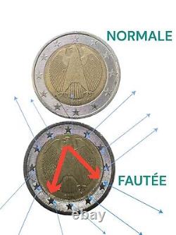 Germany 2014 Rare Faulty 2 Euro Piece