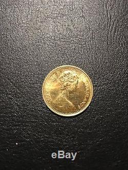Gold Coin, $ 20 Elizabeth II Bahamas 1967 7.98g Very Rare