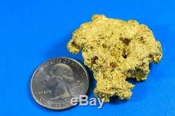 Grand Gold Nugget Australian Natural 68.60 Grams 2.20 Troy Ounces Very Rare