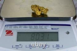 Great Natural Gold Australian Nugget 80.31 Grams 2.58 Troy Onces Very Rare C