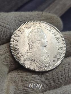 Green Écu Vertugadin 1718 X Amiens Louis XV Superb Very Rare R4