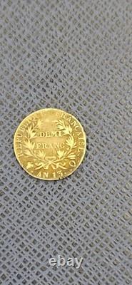 Half Franc Napoleon Year 13 Q Very Rare Silver