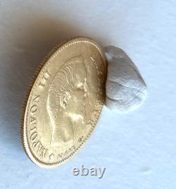 Half NAPOLEON III Or 10 Francs Coin 1860 BB. UNC very rare Coin collection