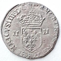 Henri IV (1589–1610) Quarter écu 1603 R of Villeneuve Sb 4698 Very Rare