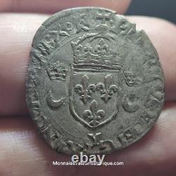 Henry II Douzain with Crescents 1551 Bourges Very Very Rare R5