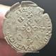 Henry Ii Douzain With Crescents 1551 Mont&eacute;limar Very Very Rare R4