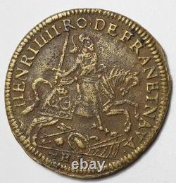 Henry IV Tres Rare Token For The Dauphine Date 1614