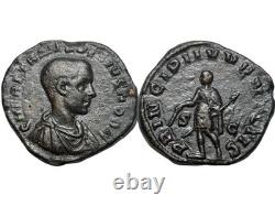 Herennius Etruscus, very rare sestertius, Rome, 250 AD. ROM 3887