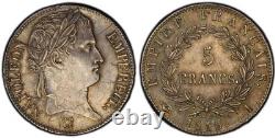 Hundred Days Napoleon 5 Francs 1815 Limoges Superb NGC AU58 very rare