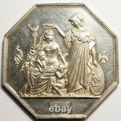 Insurance Tres Rare Jeton Silver Le Credit Viager 1854