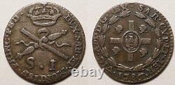 Italy Sardinia Very Rare Billon Soldo 1786