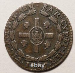 Italy Sardinia Very Rare Billon Soldo 1786