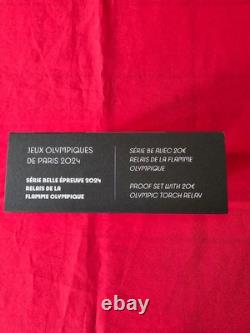 JO PARIS 2024 BOX WITH 20 EURO COIN FLAME RELAY very rare