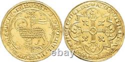John II the Good Gold Sheep Splendid very large flan Rare quality
