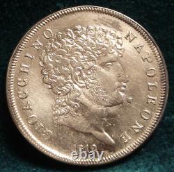 Kingdom of Naples / Two Sicilies Murat 1 Lira 1812 Silver Very Fine Rare R 2