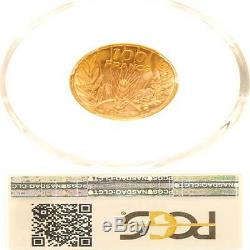 L2909 Very Rare 100 Francs Gold Gold Bazor 1936 Pcgs Ms64! A Gem Make Offer