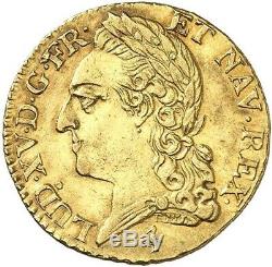 Louis Louis XV Gold With Old Head 1774 Paris Splendid Rare