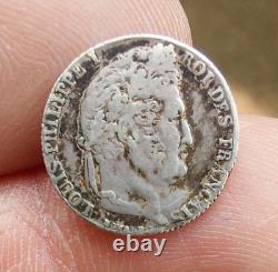 Louis-Philippe I, 1/4 franc silver 1839 BB Strasbourg VERY RARE