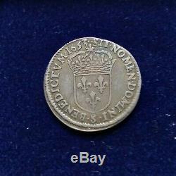 Louis XII Of Crown Long Wick, 1653 Troyes. Very Rare