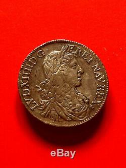 Louis XIV Superb Half Crown In 1659 To 9 Juvenile Bust, Very Rare, Listed 300 Apcs