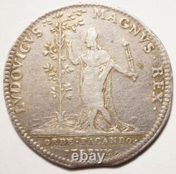 Louis XIV Very Rare Silver Token of the States of Languedoc 1697 Peace of Ryswick