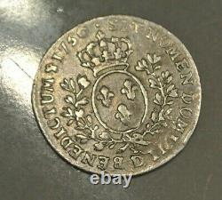 Louis XV 1/10 Ecu Bandeau 1756 D Very Rare Monnaie Sup Peu Circulation