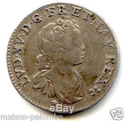 Louis XV 1/10 Ecu Vertugadin 1716 Z Grenoble Very Rare