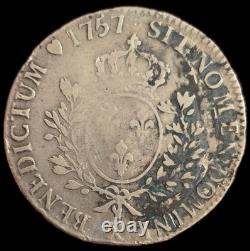Louis XV Headband Écu, 1757 X, Amiens – Very Rare – 12,450 Minted