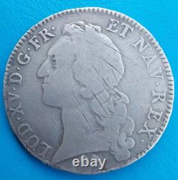 Louis XV, headband crown 1742 G Poitiers, VERY RARE 3351 ex! Clairand R3