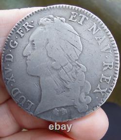 Louis XV, headband crown 1742 G Poitiers, VERY RARE 3351 ex! Clairand R3