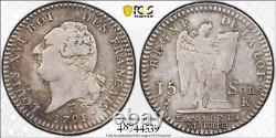 Louis XVI 15 Sols said to the Genius French type 1791 Bordeaux very rare PCGS VF