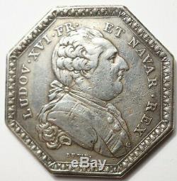 Louis XVI Colonies Very Rare Silver Token For The East India Company 1785