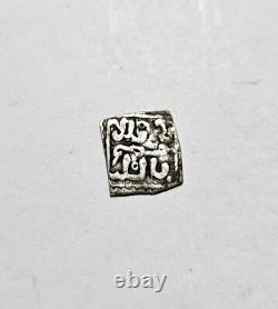 MERINID ISLAMIC COIN 1/2 DIRHAM in SILVER STRUCK MARRAKECH VERY RARE 0.38g