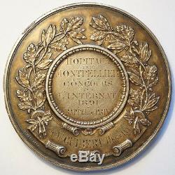 Montpellier Silver Medal (138g) Competition Of The Internat 1891 Very Rare