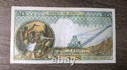 Morocco. Ancient 50 Dirhams Banknote. Hassan II. 1968. Very Rare.