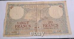 Morocco. Very Rare Collection of 20 Francs Banknotes from 12-6-29