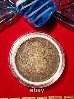 NORODOM I 2 FRANCS SILVER 1860 ORIGINAL CONDITION Very Rare