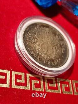 NORODOM I 2 FRANCS SILVER 1860 ORIGINAL CONDITION Very Rare