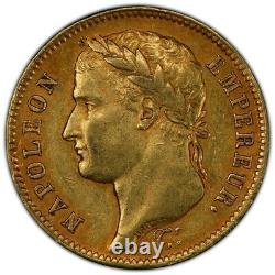 Napoleon 40 Francs Gold 1807 Paris Head Laureate Very Rare Superb Pcgs Au55