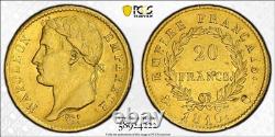 Napoleon Emperor 20 Francs Gold 1810 Perpignan Very Rare PCGS XF45