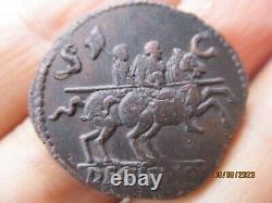Nero Like with the Two Horses. Rare Reverse Very Beautiful, Cleaned and Restored