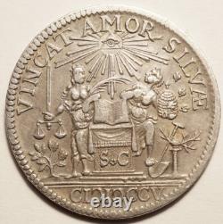 Netherlands North Brabant Very Rare Silver Token From Bois-le-Duc 1705